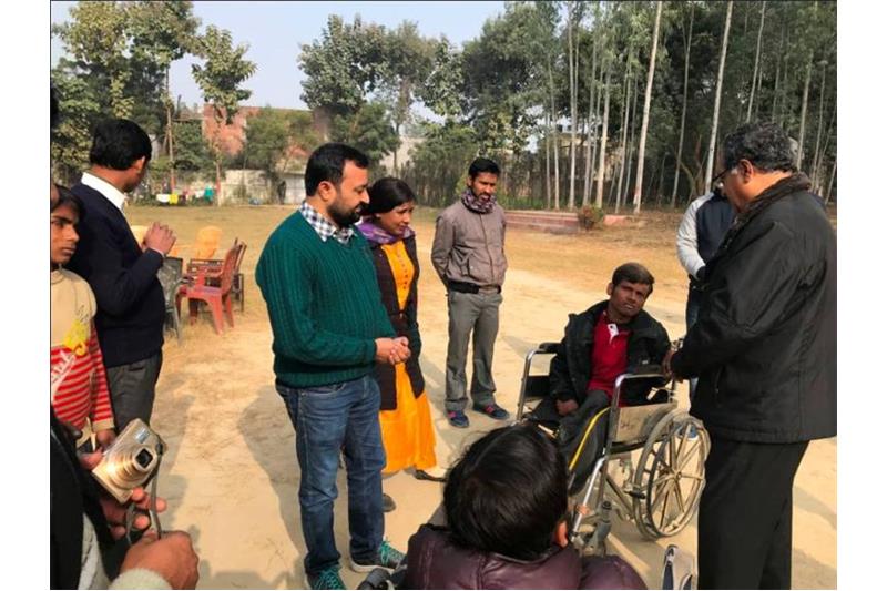 Cheshire Home Lucknow and Robin Hood Army visited the Jayati Bharatam.