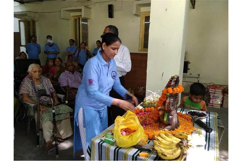 Cultural Program & Donations by Mr.Suresh Patel & BBD Students 12 April 2019