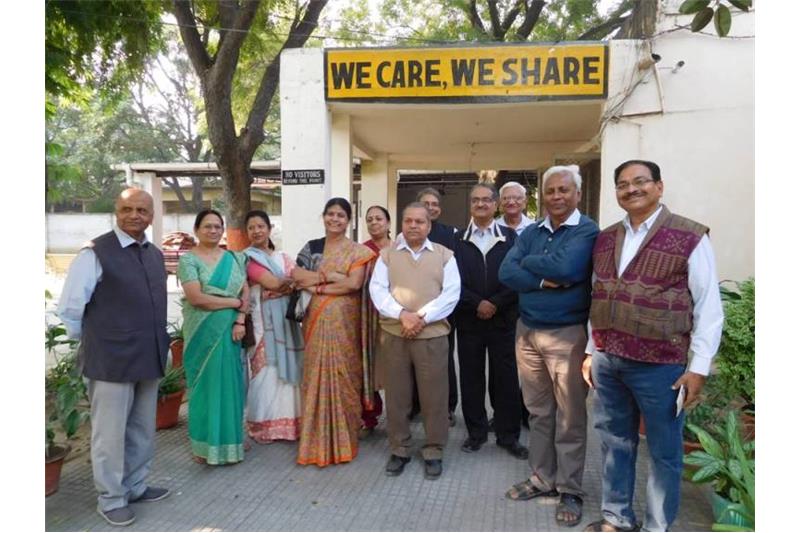 Members of the Bharat Vikas Parishad visited the Cheshire Home