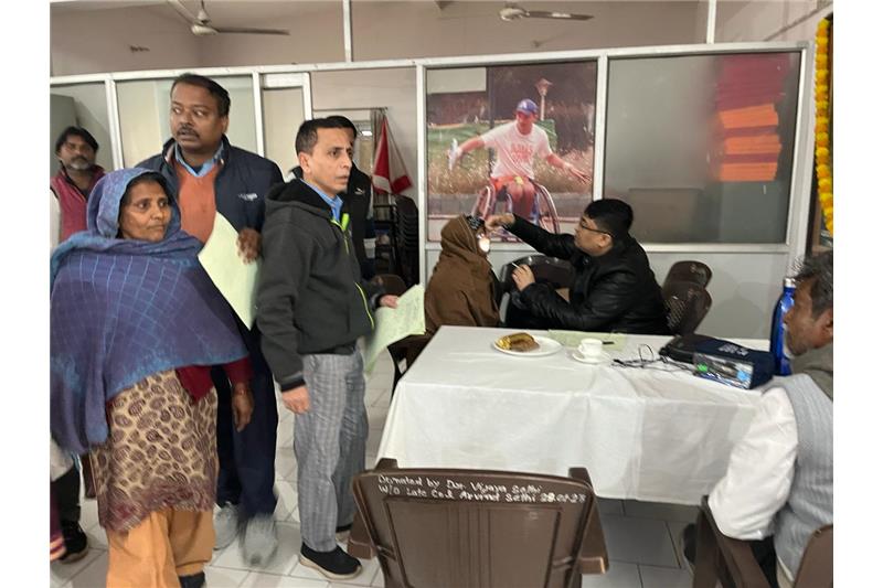 04.01.2024 - Eye Camp was organized by Mansarowar Eye Hospital Lucknow at Cheshire home 