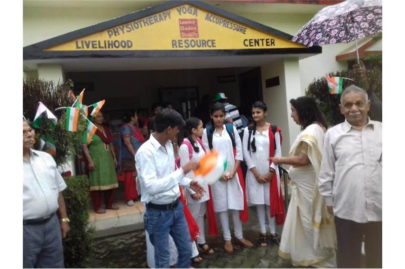 Independence Day Celebrations with the residents of Cheshire Home 