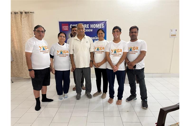 Yoga Day Celebration at Cheshire Home Lucknow on 21 Jun 25