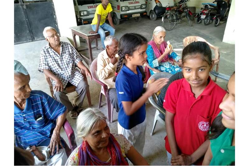 Children from APS Academy Senani Vihar Lucknow visited Cheshire Home 12 May 2019