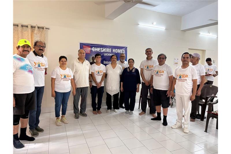Yoga Day Celebration at Cheshire Home Lucknow on 21 Jun 25