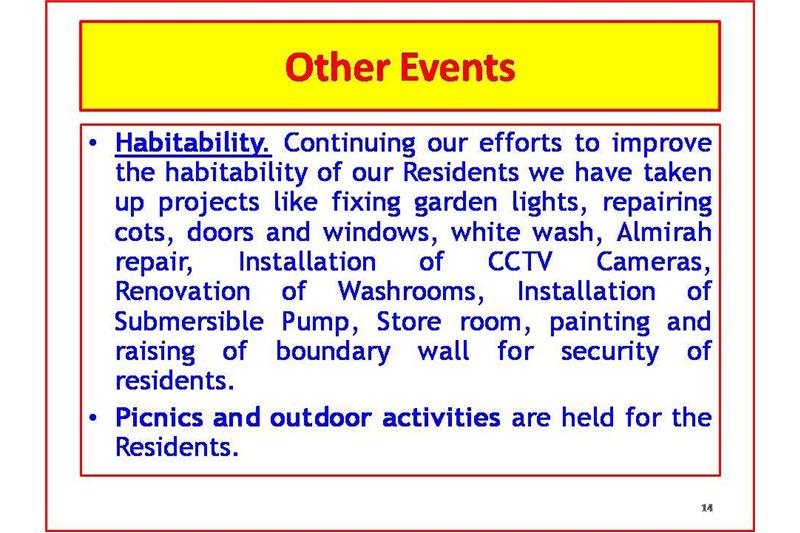 Presentation to Mrs Nita Ganguli at Cheshire Home on 15 March 2019