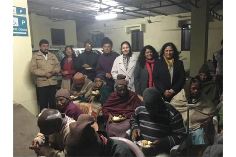 Celebrating Lohri with our lovely residents of Cheshire Home . Thank you Ms Bhupinder, Mr Anil Chopra, Mrs Chopra & Mr SD Chopra.