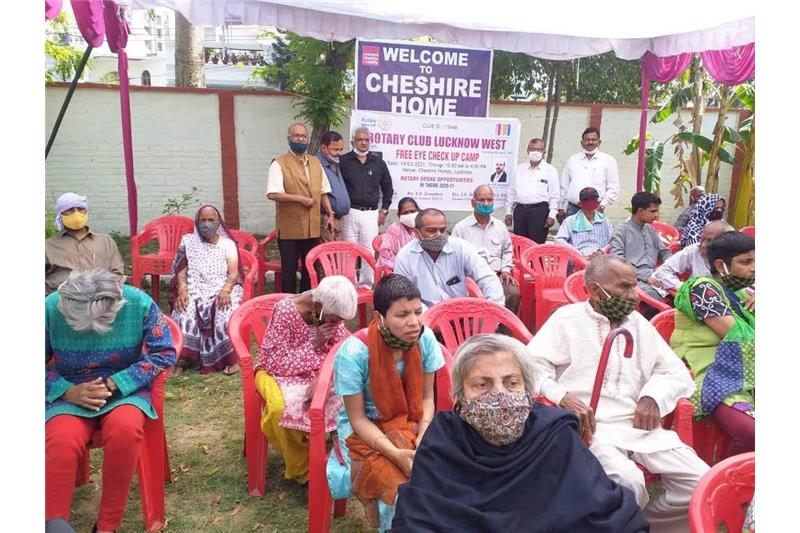 Eye Camp at Cheshire Home