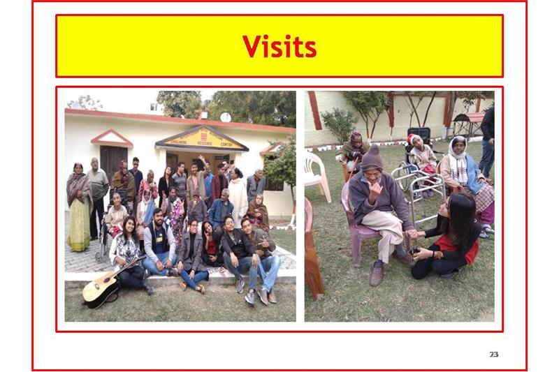 Presentation to Mrs Nita Ganguli at Cheshire Home on 15 March 2019