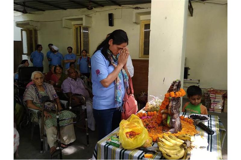 Cultural Program & Donations by Mr.Suresh Patel & BBD Students 12 April 2019