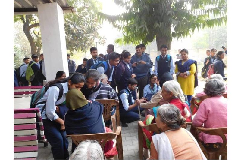CMS Kanpur Road Children Visit Cheshire Home Lucknow