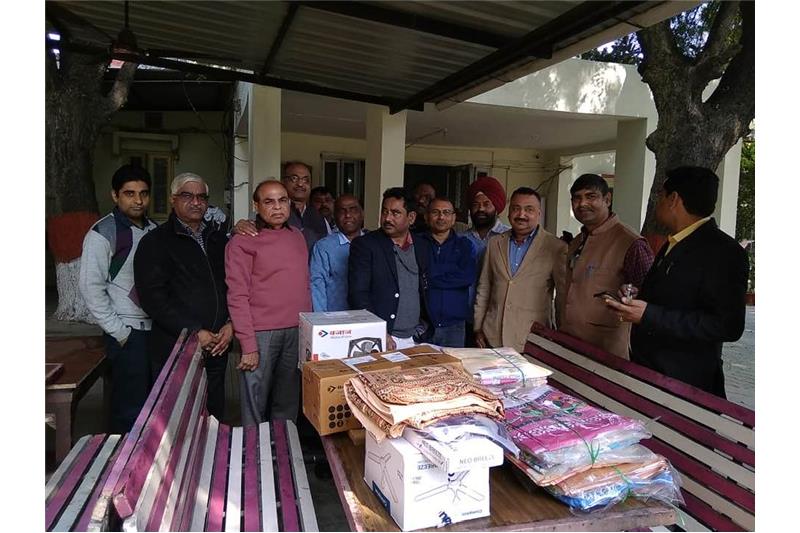 All India MES civilian Engineers Association AHQ Lucknow" came to the Cheshire home 12 Feb 2020