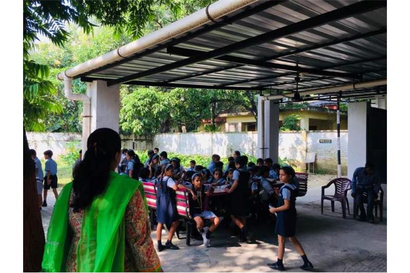 Children from CMS ;mti Nagar Lucknow visited the Cheshire Home 