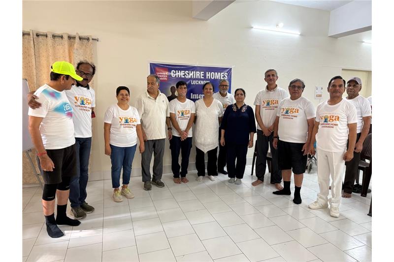 Yoga Day Celebration at Cheshire Home Lucknow on 21 Jun 25