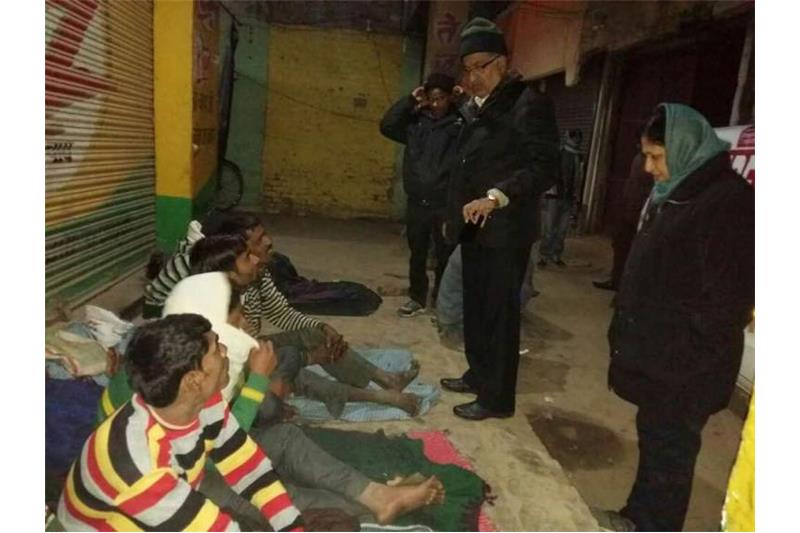 Cheshire Home Lucknow and Robin Hood Army volunteers distributed blankets and clothesCheshire Home Lucknow and Robin Hood Army volunteers distributed blankets and clothes