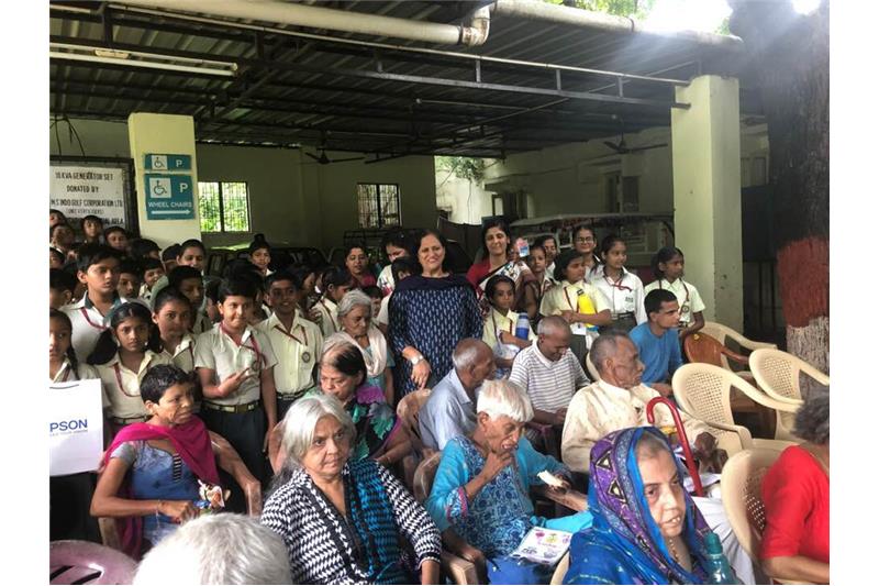 Hosting small loveable Children from SKD Academy Lucknow at the Cheshire Home 14 Sep 2019
