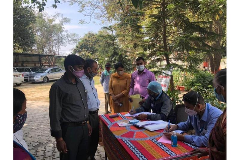 Eye Camp at Cheshire Home