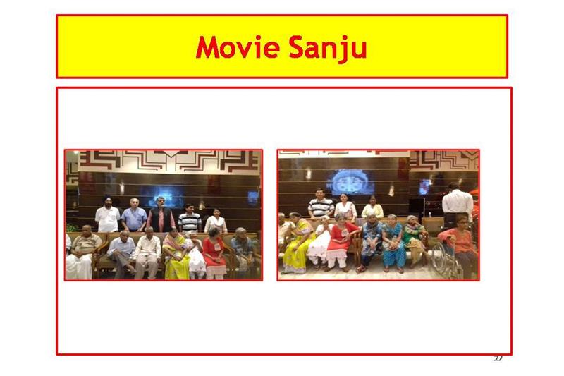 Presentation to Mrs Nita Ganguli at Cheshire Home on 15 March 2019