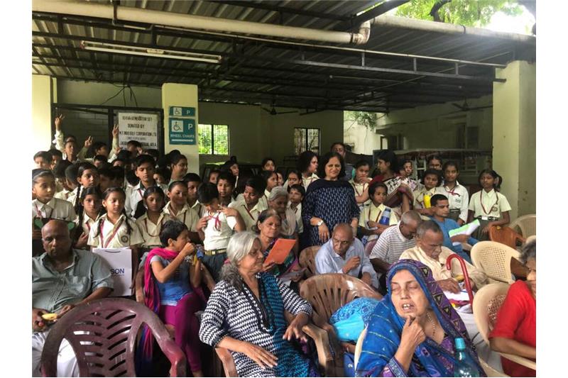 Hosting small loveable Children from SKD Academy Lucknow at the Cheshire Home 14 Sep 2019