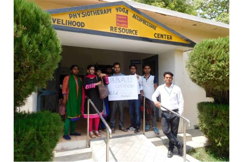 Students from BBAU University visited the Cheshire Home