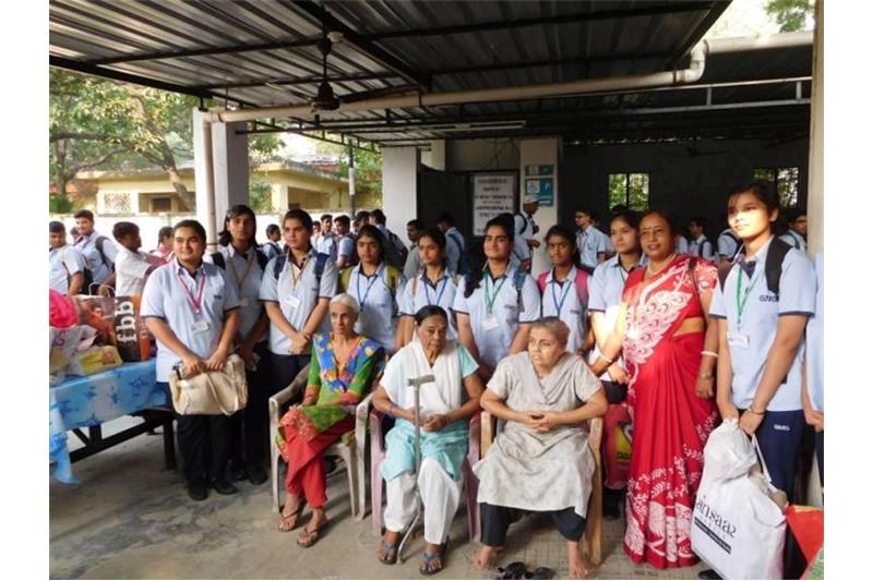 City Montessori School Kanpur Road visited the Cheshire Home Lucknow as part of " Socially Useful Productive Work".