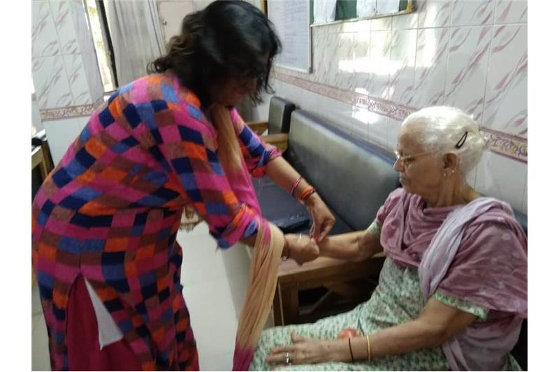 Children from DPS Eldeco celebrated Rakhi with the Residents of Cheshire Home Lucknow.