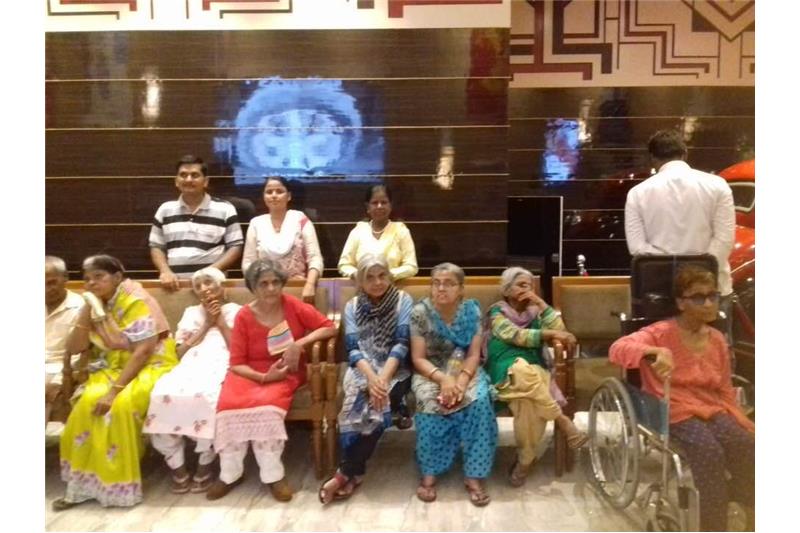 Sanju movie sponsored by Mr Sudhir S Halwasiya for the residents of Cheshire Home Lucknow