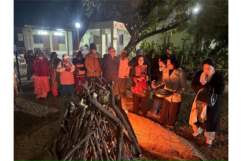 Lohri Celebration on 13.01.2024 at Cheshire homes lucknow