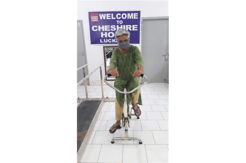 Residents doing physical exercise daily