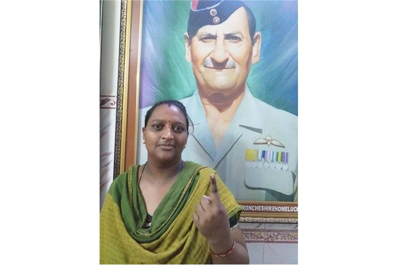  Cheshire Home Residents and Staff who voted 6 May at Lucknow.