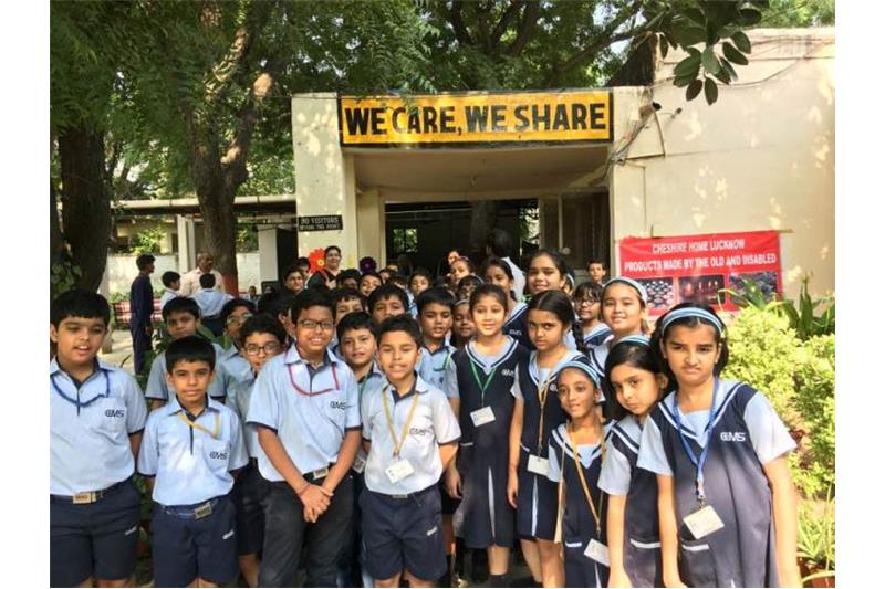 CMS ;mti Nagar Class IV Students Visited Cheshire Home.