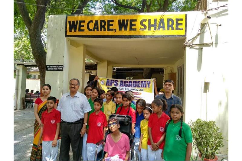 Children from APS Academy Senani Vihar Lucknow visited Cheshire Home 12 May 2019