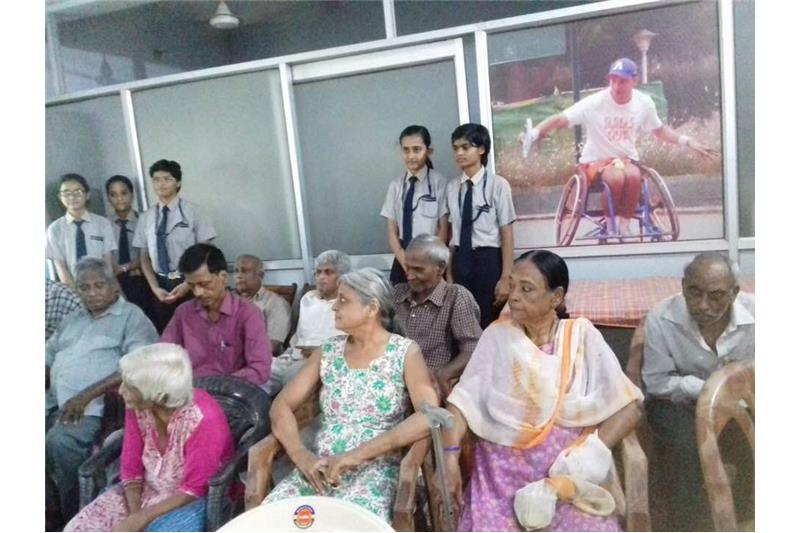 Children from Manipal Public School  visited the Cheshire Home 
