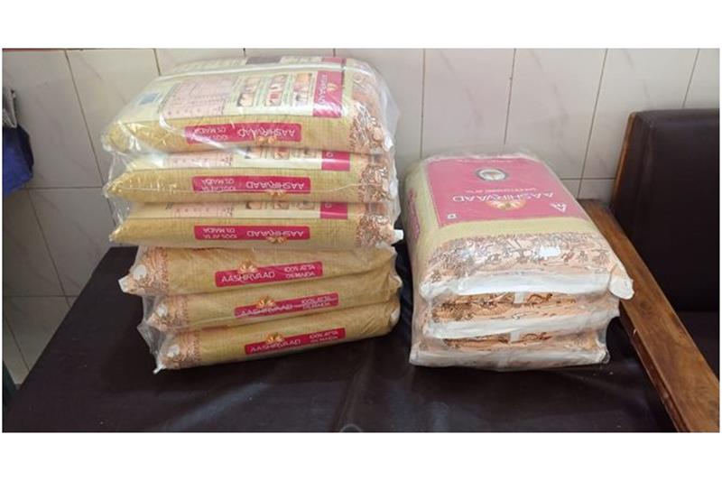 Mr Sandeep Mohanto, LPS has donated 90 kg Aashirvaad Atta and 4.5 kg Aashirvaad Deshi Ghee on 27 Mar 2023