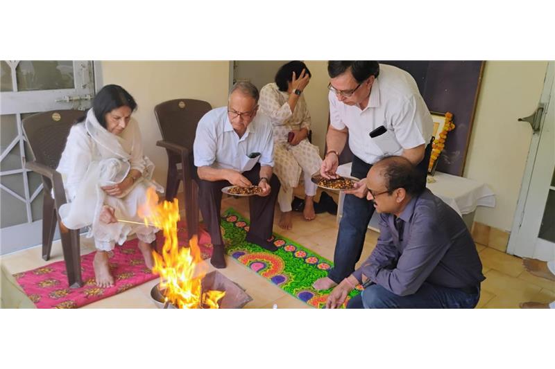 Dr Anand Swaroop Gupta husband of Mrs Indira Gupta, vice chairperson on 04 Jun 24