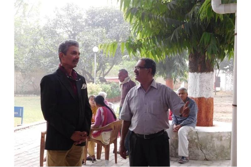 General Anil Bhalla and Colonel Ajay Ramakrishnan visited the Cheshire Home Lucknow