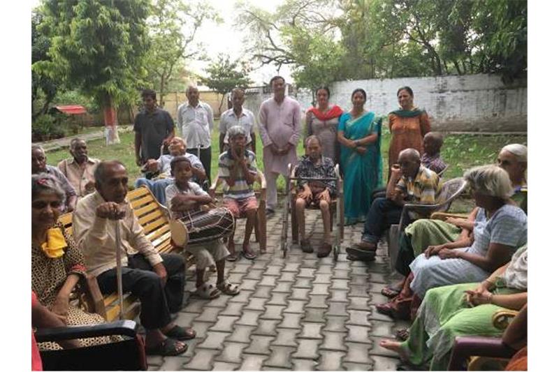 Cheshire Home Residents Welcomed the Monsoon