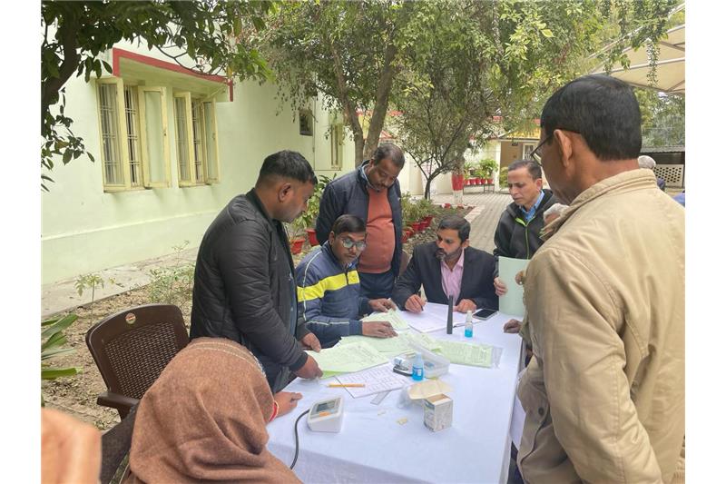 04.01.2024 - Eye Camp was organized by Mansarowar Eye Hospital Lucknow at Cheshire home 