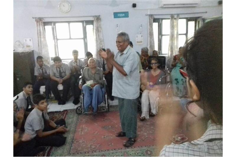 Children from Manipal Public School  visited the Cheshire Home 