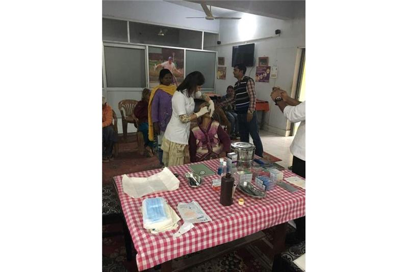 Dr Nikita Sarin Giving Dental Care to our Residents at Cheshire Home