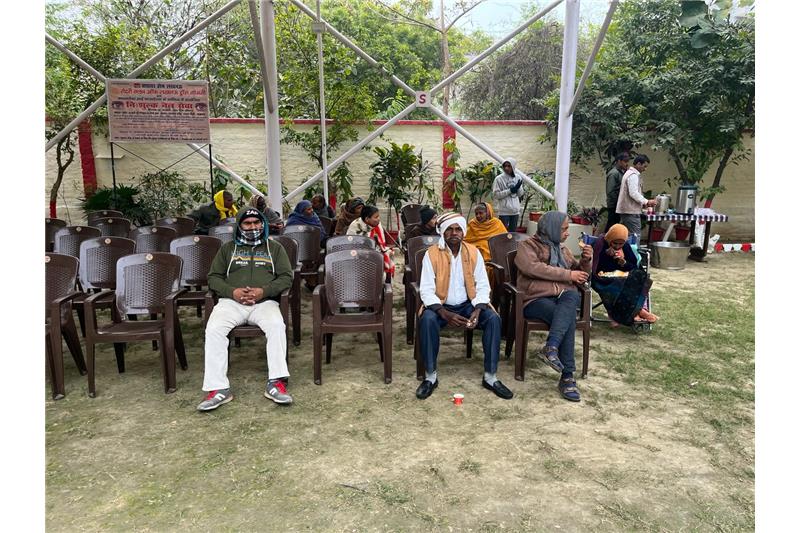 04.01.2024 - Eye Camp was organized by Mansarowar Eye Hospital Lucknow at Cheshire home 