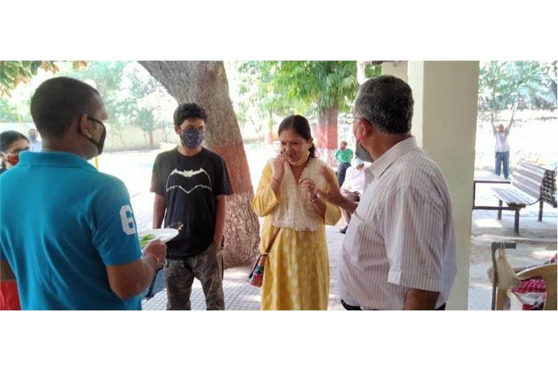 Mrs Aditi Sharma Principal (CMS) Chowk Campus, and Ms. Nava Psychological Counselor visited the Cheshire Home