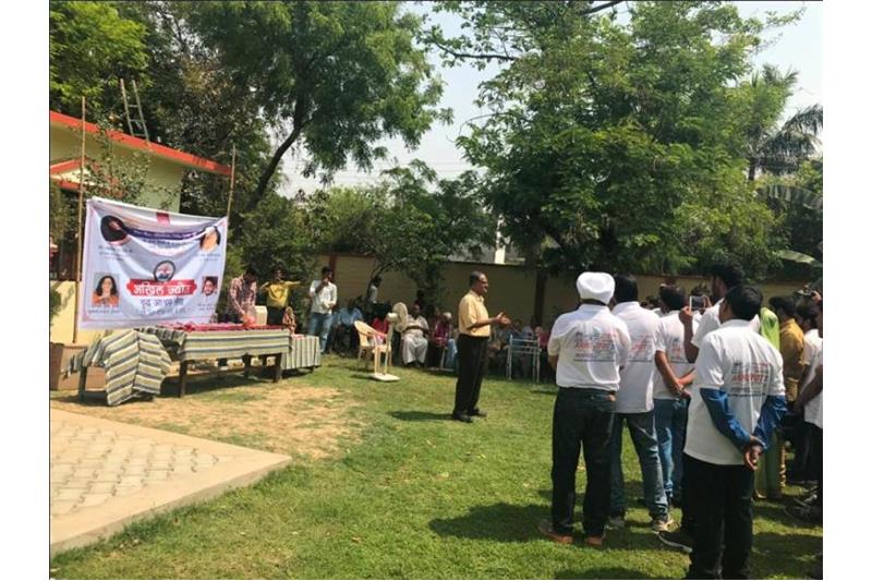 Babu Banarsi Das University Students visited the Cheshire Home Lucknow to celebrate the Birthday of Late Dr Akhilesh Das Gupta