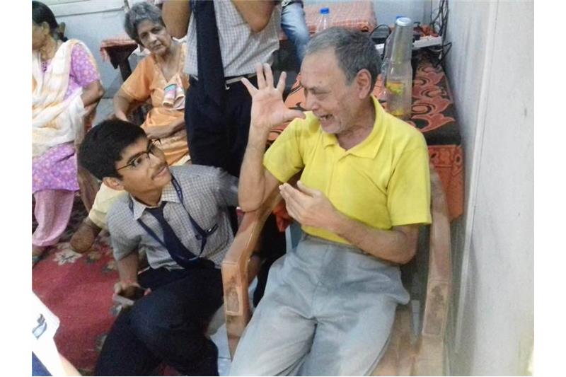 Children from Manipal Public School  visited the Cheshire Home 