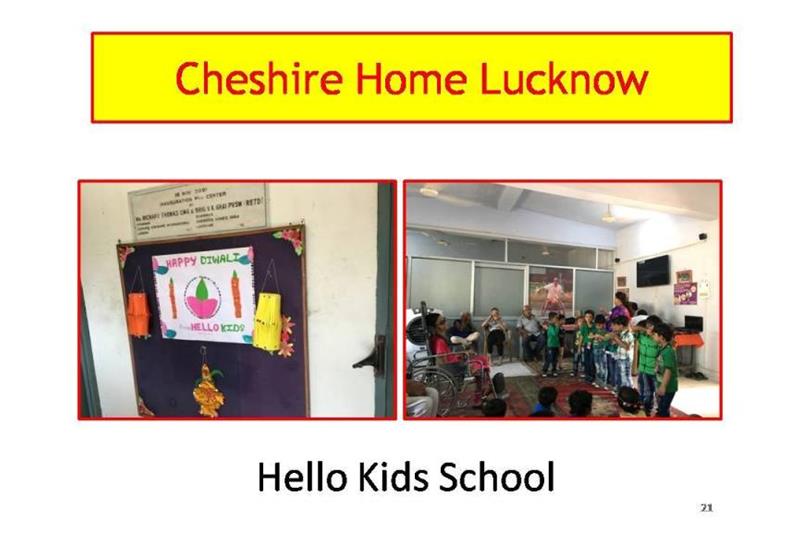 Cheshire Homes Lucknow presentation at National Council AGM at Bangalore on 24 Feb 2018