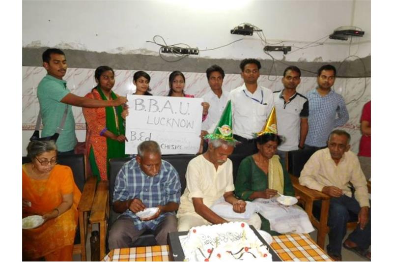 Students from BBAU University visited the Cheshire Home