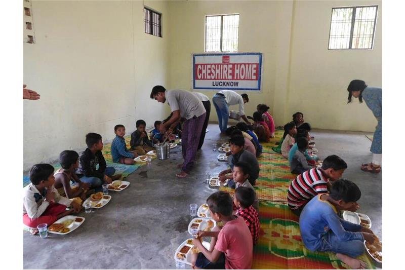 Lunch hosted by Ms Renee Kumar in the honour of her mother in law at Cheshire Home