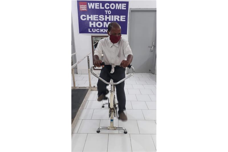 Residents doing physical exercise daily