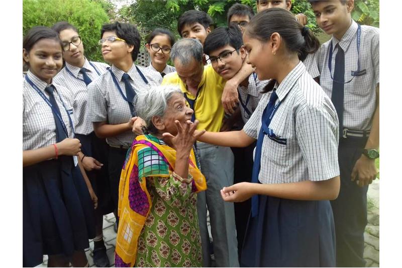 Children from Manipal Public School  visited the Cheshire Home 