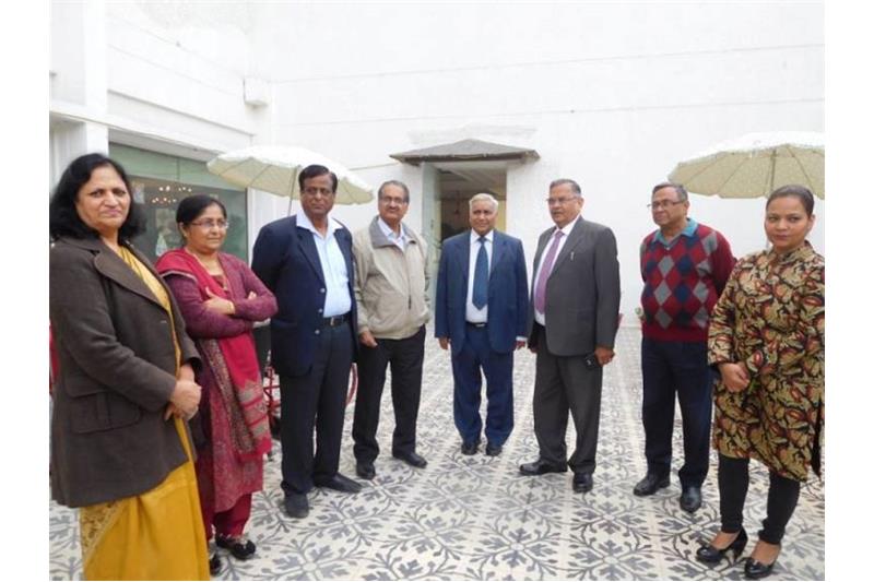 Celebrating Christmas with residents at Clarks Awadh.