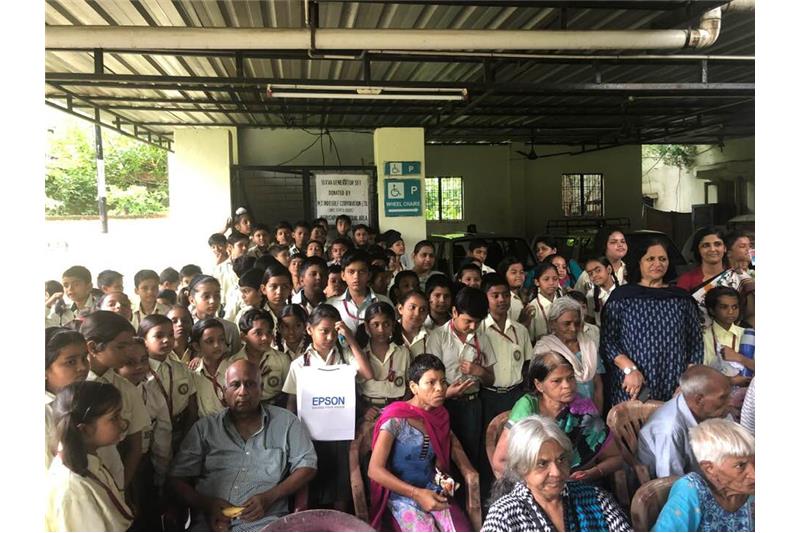 Hosting small loveable Children from SKD Academy Lucknow at the Cheshire Home 14 Sep 2019